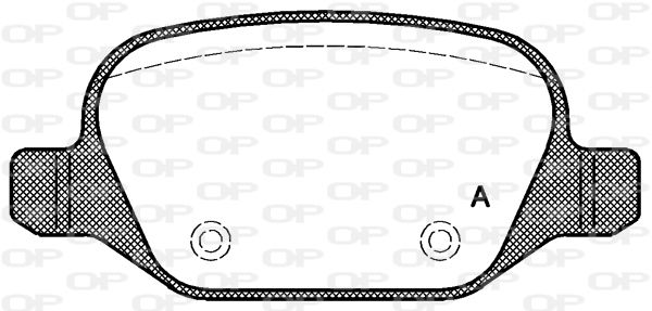 OPEN PARTS Комплект тормозных колодок, дисковый тормоз BPA0727.20